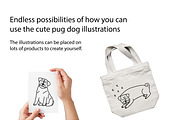 Cute Doodle Pugs, an Animal Illustration by Liz Pengilley Studio (Thumbnail 4 of 4)