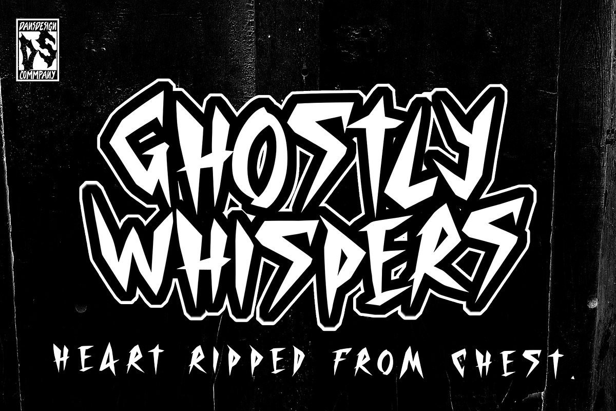 Twisted Crused Halloween Marker, a Blackletter Font by dansdesign (Photo 3 of 9)