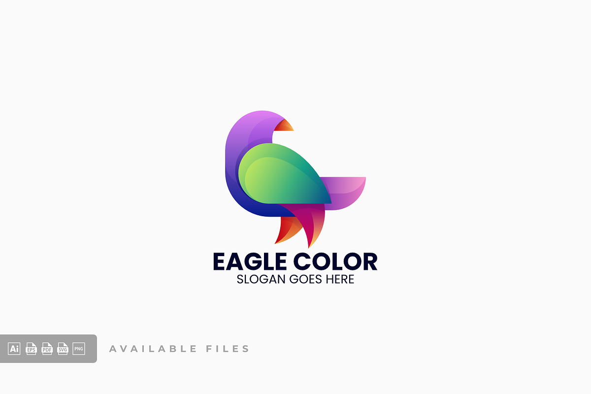 Eagle Color Gradient Colorful Logo, a Branding & Logo Template by ivan_artnivora