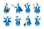 Wizard character set and seamless, a Person Illustration by Good Studio (Thumbnail 1 of 4)