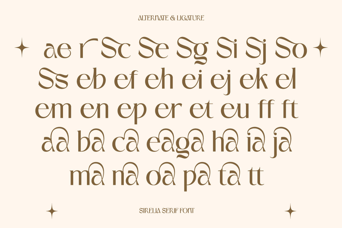 Sirelia – Modern Elegant Serif Typef, a Font by kangfont Studio (Photo 2 of 9)