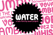 Water, a Handwritten Font by La Boite Graphique (Thumbnail 1 of 4)