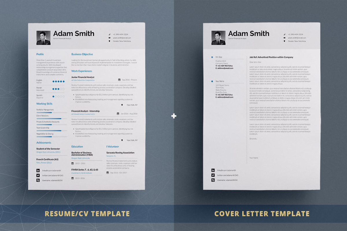 Junior Resume/Cv Template - Volume 1, a Resume Template by TheResumeCreator (Photo 3 of 7)