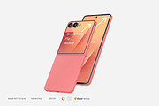Smartphone Galaxy Z Flip 7 Mockup, an Android Mockup by DSNA Mockup (Thumbnail 5 of 9)