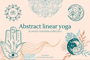 Abstract linear Yoga&vector mandala, a Healthcare Illustration by Tatyana_Zenartist (Thumbnail 1 of 12)
