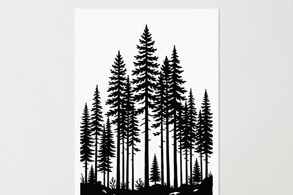 Majestic Pine Trees SVG, a Finance Illustration by Amazin_art (Photo 10 of 32)