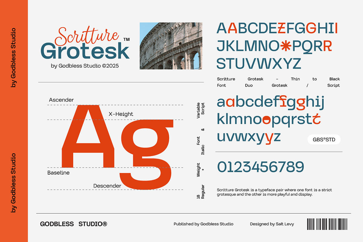 Scritture Grotesk, a Sans Serif Font by Godbless Studio (Photo 3 of 14)