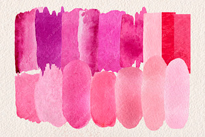 Pink Dream Watercolor Brush Strokes