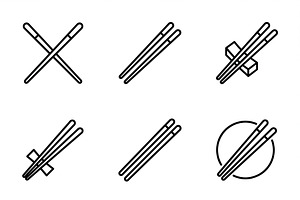 Bundles Vector Onigiri Outline Icons, an Outline Icon by adenpinkstore