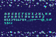 PIXEL GLITCH vector alphabet, a Symbol Font by Elena Choo (Thumbnail 2 of 6)