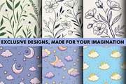 12 Whimsical Nature Tropical Floral, a Decorative Illustration by Crox Studio | Digital (Thumbnail 2 of 2)