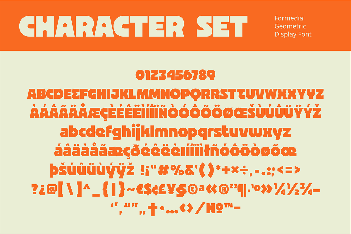 FORMEDIAL - Retro Geometric Display, a Sans Serif Font by Cruizy & Co (Photo 4 of 11)