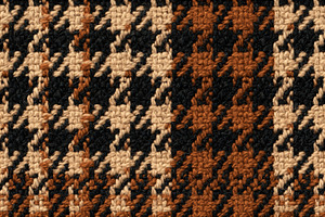 Seamless pattern houndstooth woven fabric featuring an elegant c, a Pattern Graphic by Studio ANNA