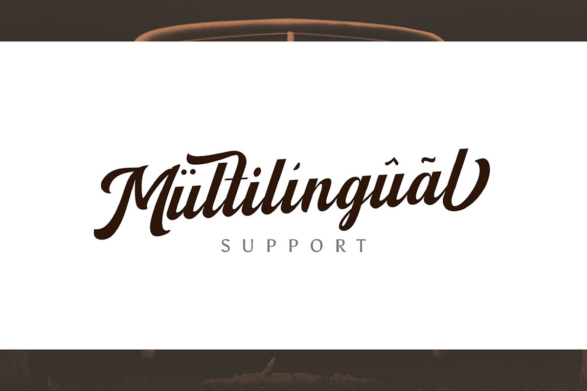 Retro Logo Font, a Script Font by Graphue (Photo 2 of 10)