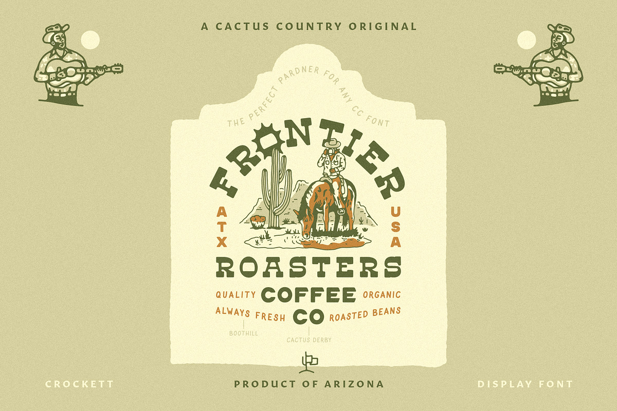 Crockett Display Font, a Slab Serif Font by Cactus Country (Photo 4 of 6)