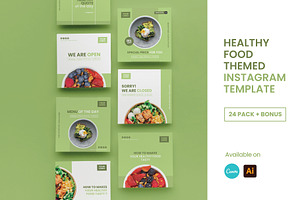 Instagram Template Pack Healthy Food