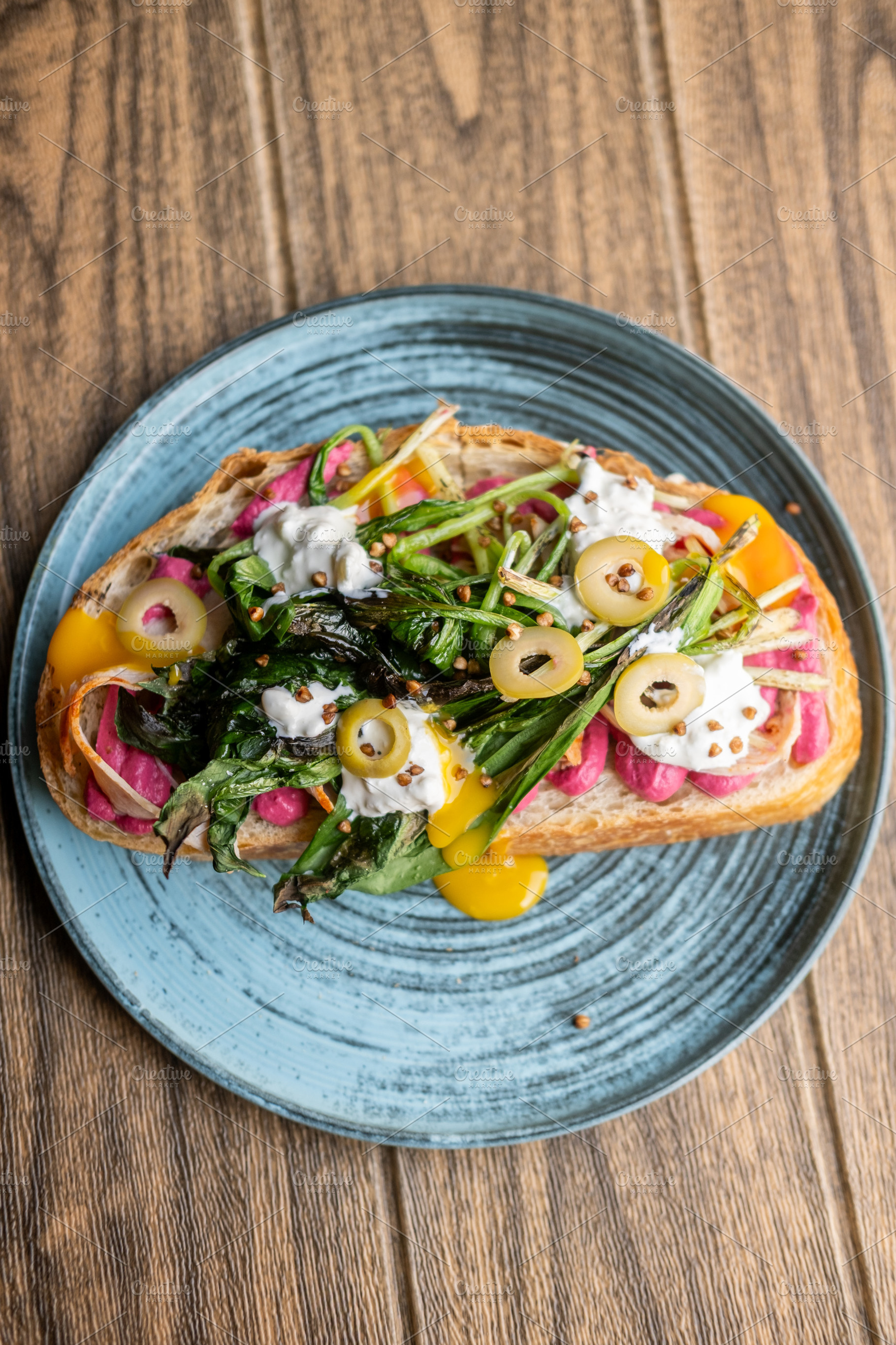 Sandwich plate tasty meal vegetables food olive, a Food & Drink Photo by Photo Drive Studio