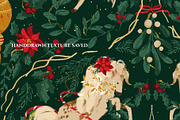 Luxury Christmas Pattern, a Pattern Graphic by PaperJamLab (Thumbnail 5 of 11)