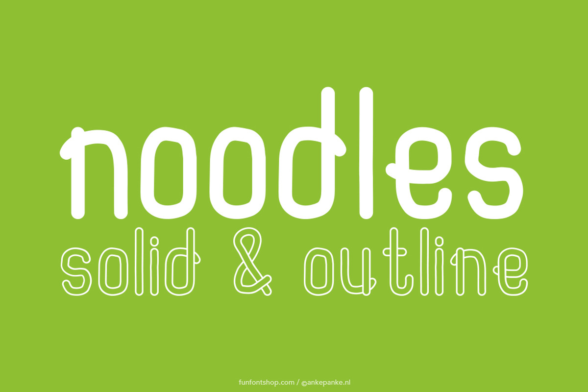 Noodles Font