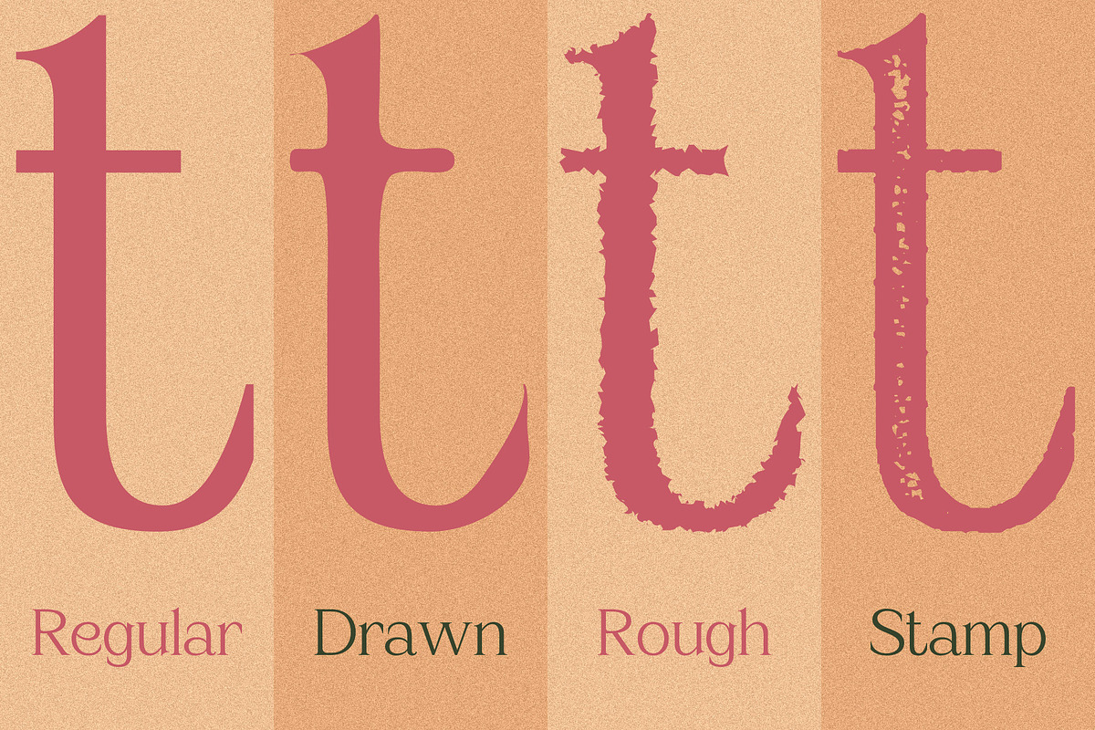 Amstir Vintage – Serif Stamp Font, a Serif Font by Craft Supply Co. (Photo 4 of 8)