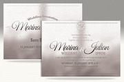 Simple elegant Wedding Card Template, a Card Template by Aabhaas (Thumbnail 3 of 4)
