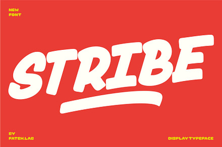 Stribe | Urban Display Fonts, a Sans Serif Font by Fateh.Lab