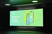 Projector Screen Mockup, an Advertising Mockup by Graphicbars (Thumbnail 4 of 5)