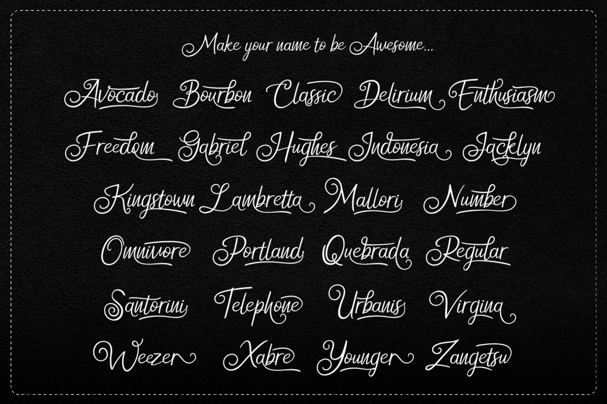 New Florence - Modern Classic Font, a Script Font by HIRO.std (Photo 4 of 15)