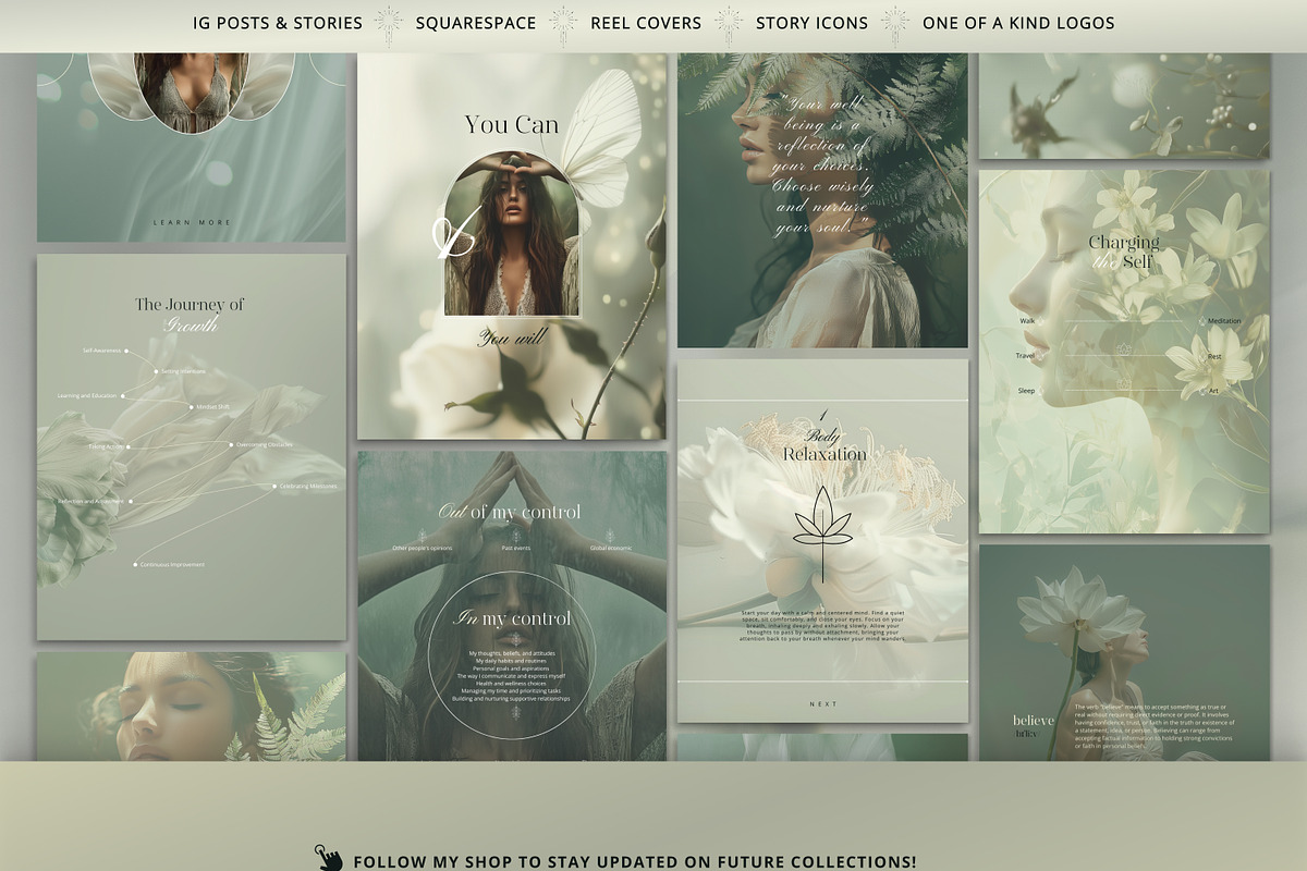 Wellbeing Coach Template - IG Canva, a Social Media Template by Under My Cozy Roof (Photo 9 of 12)