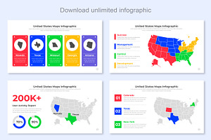 USA Maps Infographic Template