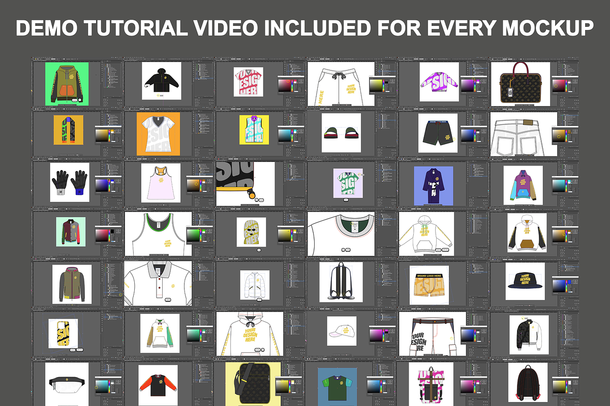 Vector Clothing Mockups Bundle, an Apparel Mockup by Infinity Mockups (Photo 11 of 11)