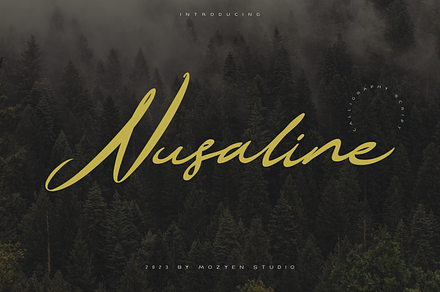 Nusaline | Calligraphy Script