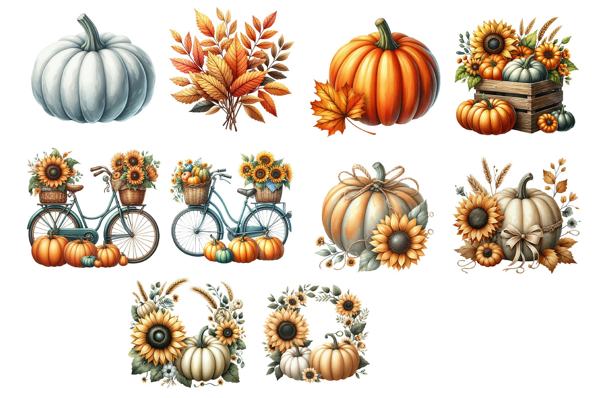 Autumn Season Clipart, an Illustration by Libby Wishes (Photo 9 of 9)