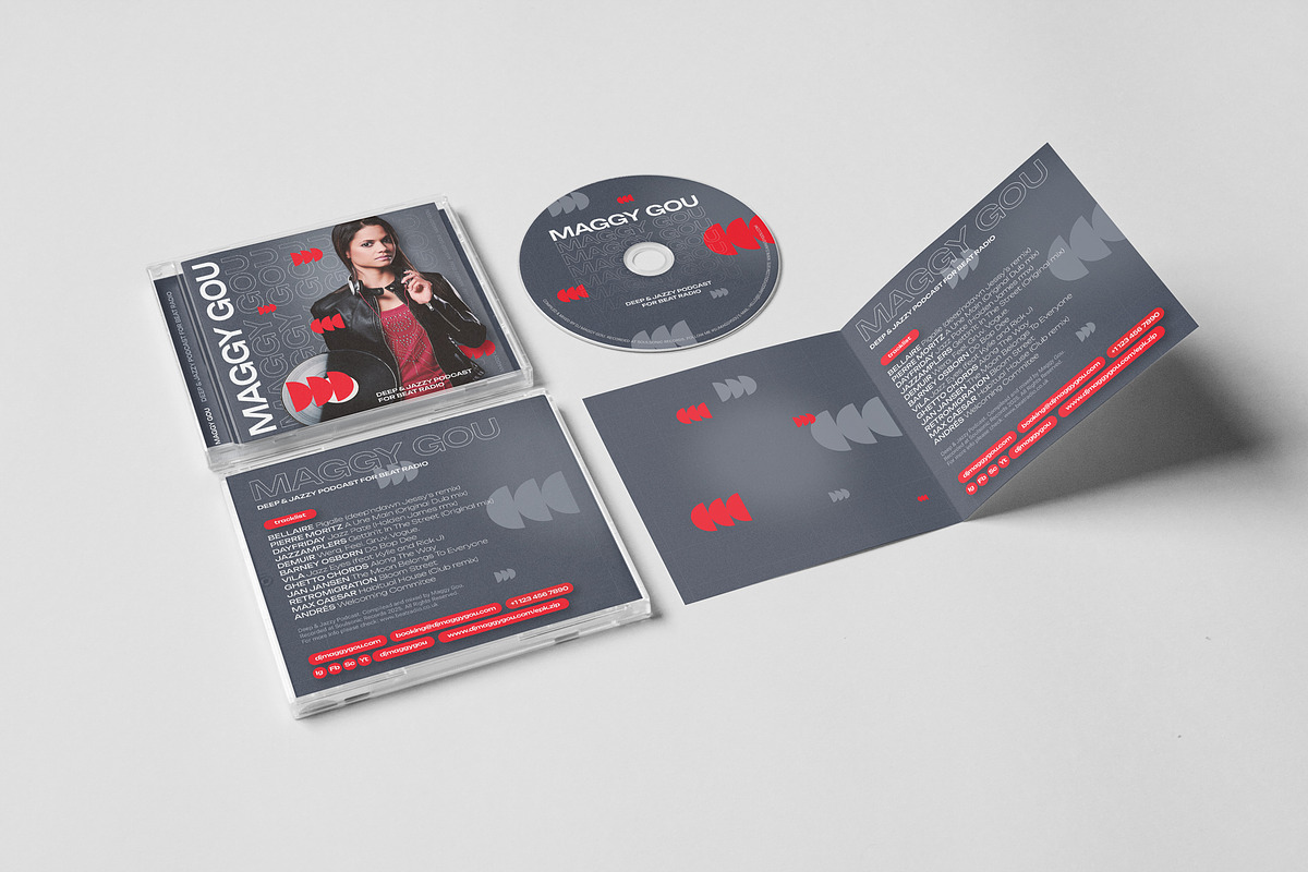 DJ Mixtape Podcast CD Cover Artwork, a Print Template by vinyljunkie (Photo 6 of 6)