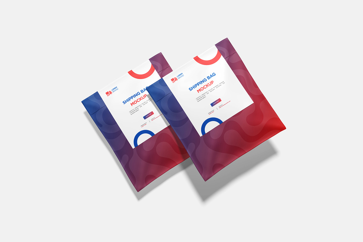 Shipping Bag Mockup, a Packaging Mockup by Hazzpro_Std (Photo 2 of 5)
