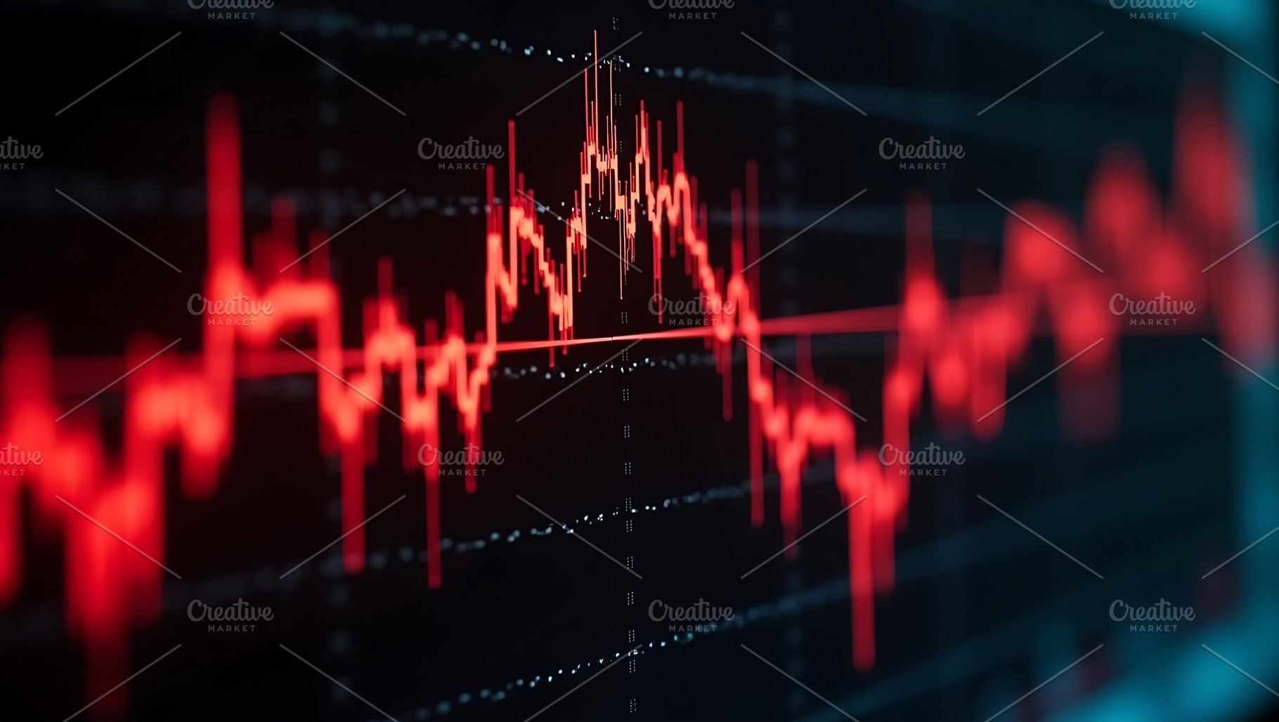 Red stock market crash chart graph, a Business Photo by Artonix