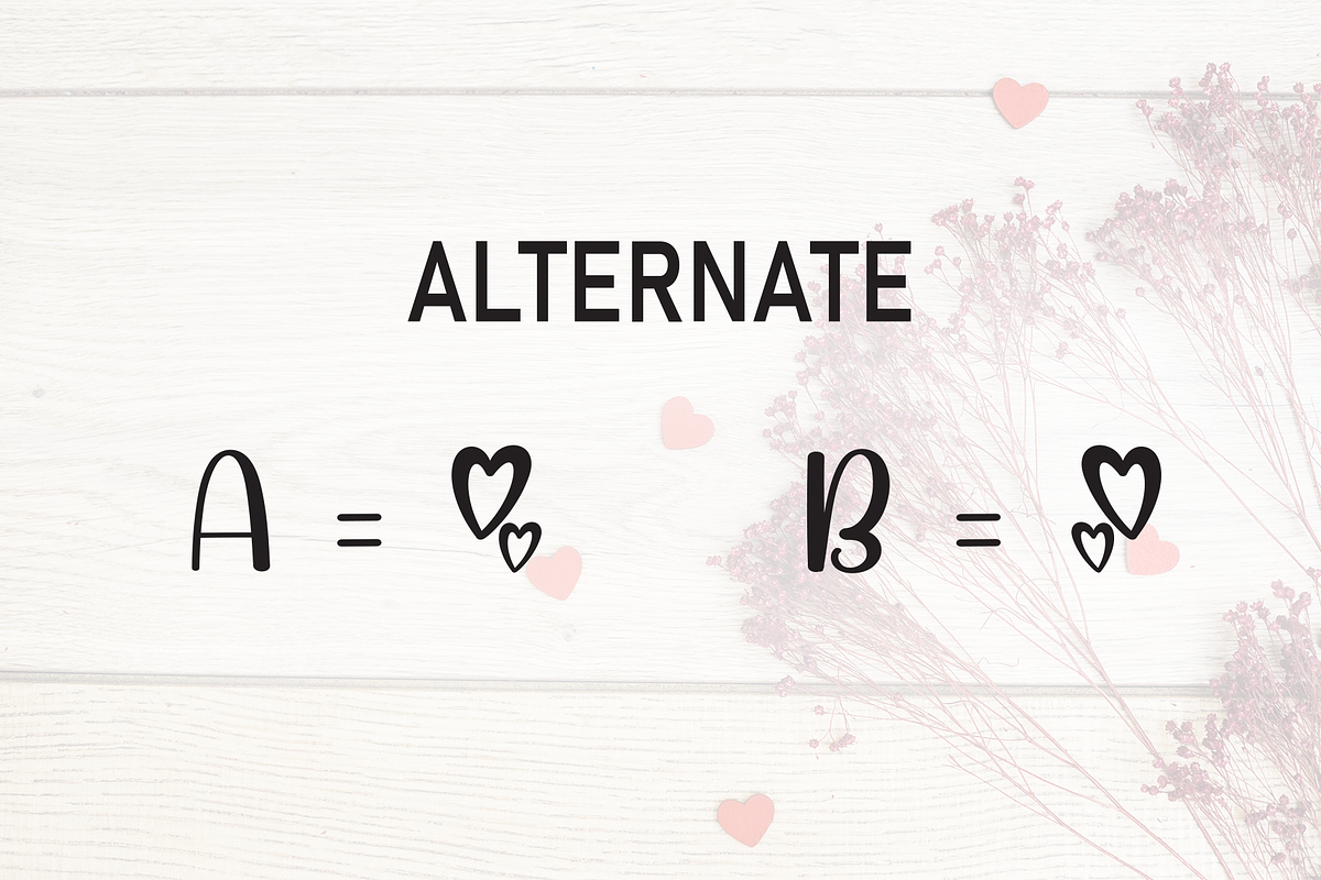 Vintage Valentine | Script Font, a Script Font by Scratchones (Photo 8 of 9)