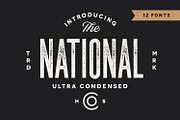The National | Condensed Type Family, a Sans Serif Font by Hustle Supply Co. (Thumbnail 1 of 15)