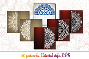 Vintage greeting cards with mandala, a Templates & Theme by BEZIL-ART (Thumbnail 2 of 5)