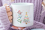 Coquette Glitter Christmas Snowman, an Illustration by Daily.Designs (Thumbnail 3 of 5)