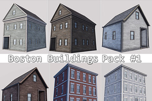 Boston Buildings Pack 01