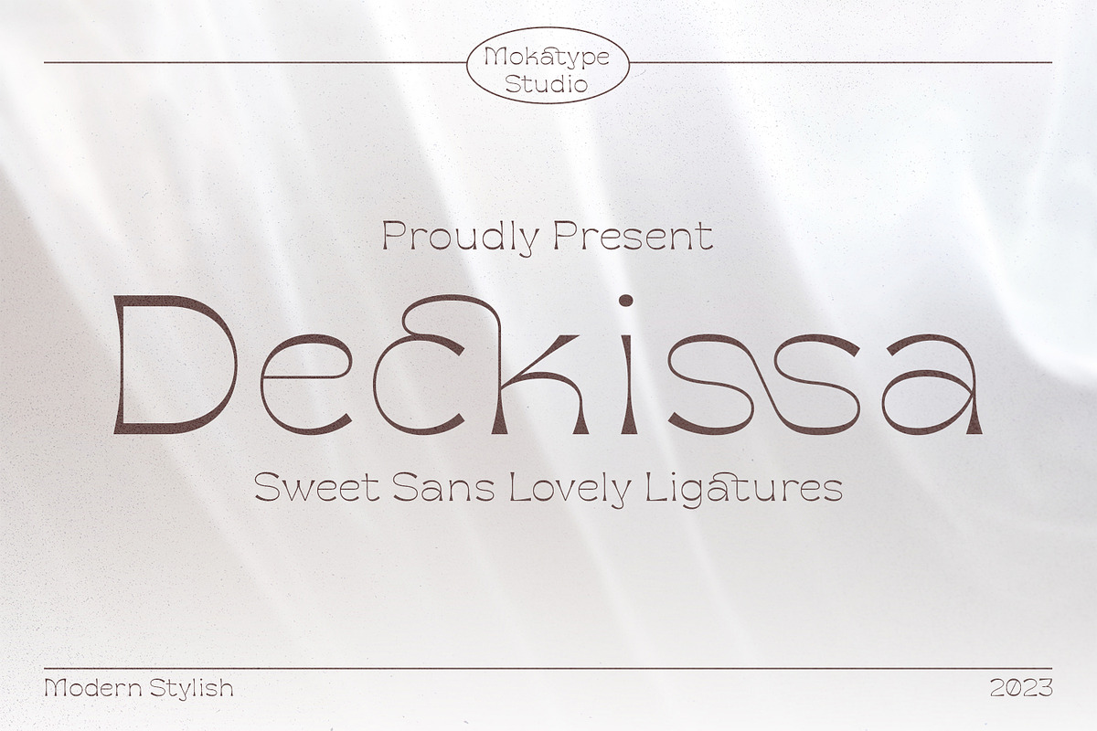 Deckissa - Lovely Serif Font, a Serif Font by Mokatype Studio (Photo 1 of 10)