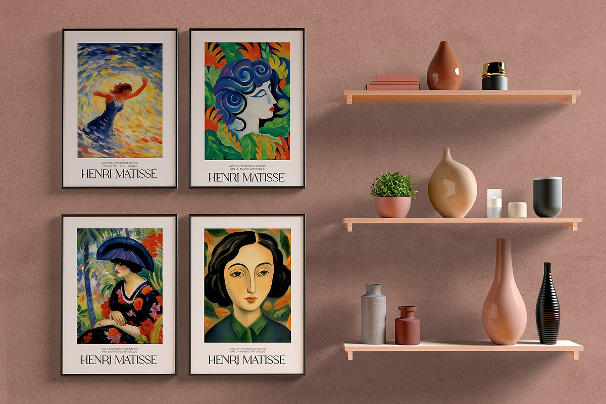 Matisse Inspired Modern Art Poster, a Decorative Illustration by Vibrand Studio (Photo 12 of 12)