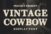 Vintage Cowboy Western Display Font, a Slab Serif Font by Fourteen Letter (Thumbnail 1 of 7)