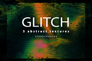 GLITCH - 5 Textures & Backgrounds, a Texture Graphic by ghost friend's shop (Thumbnail 1 of 3)