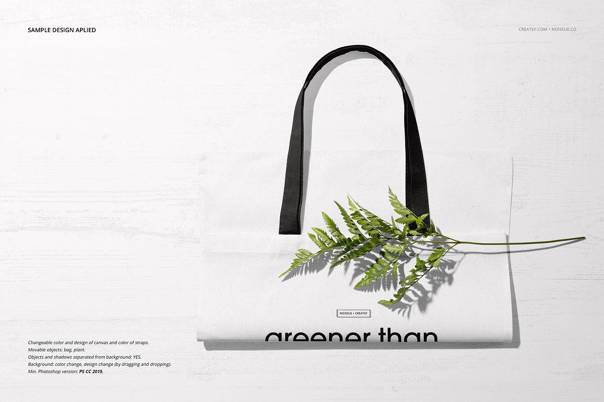 Noissue Tote Bag Mockup Bundle, a Packaging Mockup by creatsy5 (Photo 29 of 67)