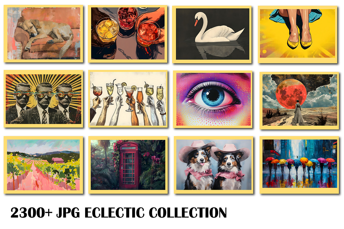 Eclectic Wall Art Collection JPG, a Wallpaper Photo by Chipshpow Graphics (Photo 6 of 9)
