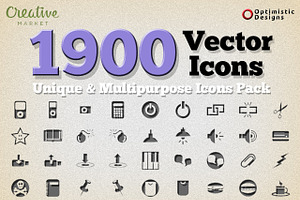 1900 Unique Vector Icons