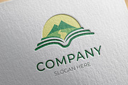 Book landscape logo design, a Branding & Logo Template by Medianeka (Thumbnail 1 of 3)