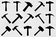 Hammer Silhouette SVG #2, a Work Illustration by newminddesign (Thumbnail 1 of 5)